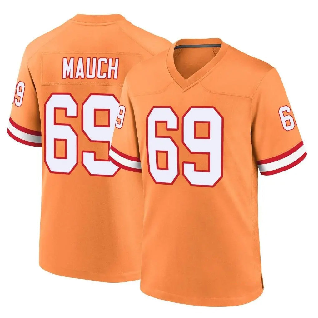 Choea TB.Buccaneers #69 Cody Mauch Player Orange Throwback Home Game Stitched Jerseys