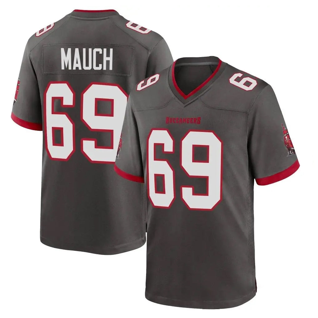 Choea TB.Buccaneers #69 Cody Mauch Player Pewter Alternate Home Game Stitched Jerseys