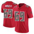 Choea TB.Buccaneers #69 Cody Mauch Player Red Limited Color Rush Home Game Stitched Jerseys