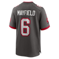 Choea TB.Buccaneers #6 Baker Mayfield Pewter Alternate Game Player Stitched Jerseys