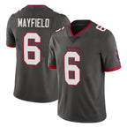 Choea TB.Buccaneers #6 Baker Mayfield Player Pewter Limited Alternate Vapor Home Game Stitched Jerseys