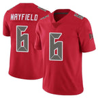 Choea TB.Buccaneers #6 Baker Mayfield Player Red Limited Color Rush Home Game Stitched Jerseys