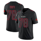 Choea TB.Buccaneers #78 Tristan Wirfs Player Black Impact Limited Home Game Stitched Jerseys