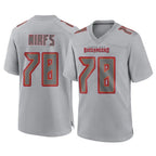 Choea TB.Buccaneers #78 Tristan Wirfs Player Gray Atmosphere Fashion Home Game Stitched Jerseys