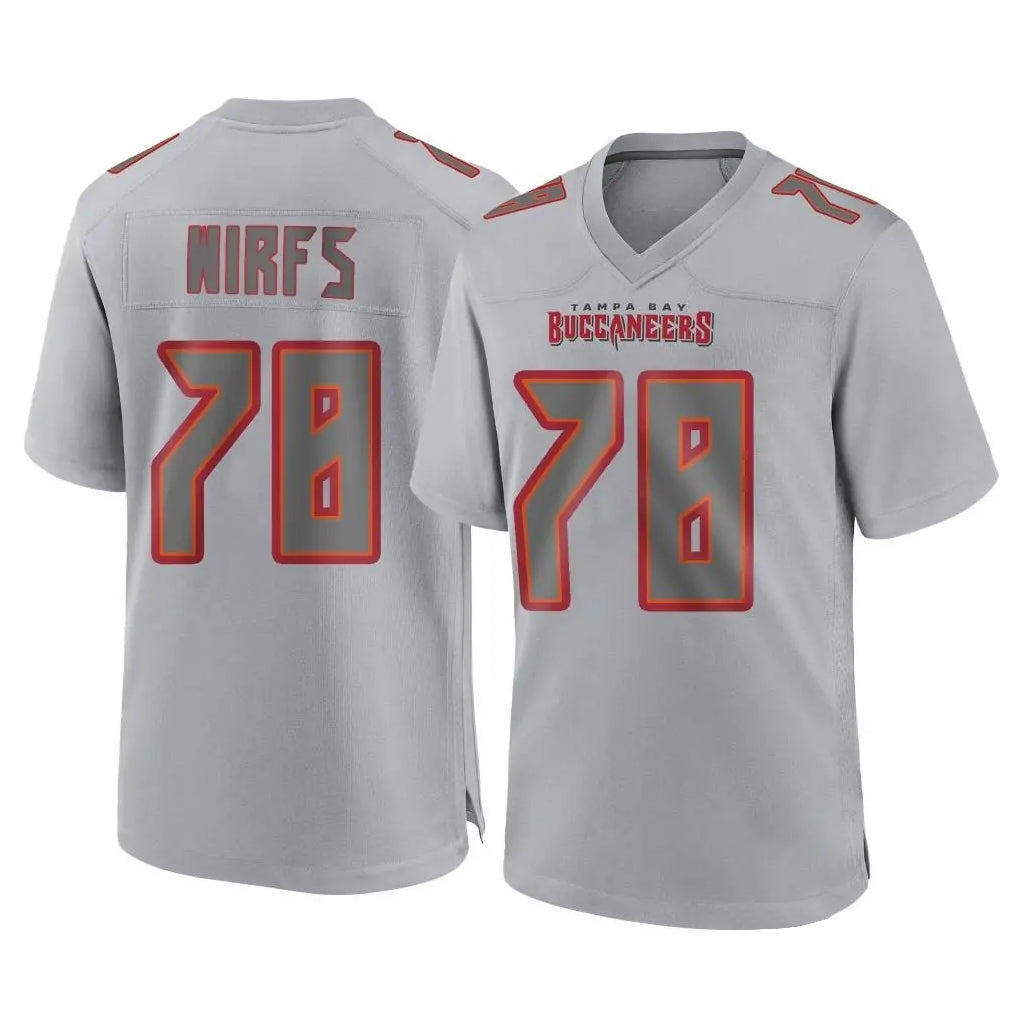 Choea TB.Buccaneers #78 Tristan Wirfs Player Gray Atmosphere Fashion Home Game Stitched Jerseys