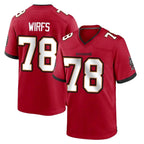 Choea TB.Buccaneers #78 Tristan Wirfs Player Red Home Game Stitched Jerseys