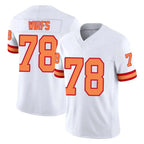 Choea TB.Buccaneers #78 Tristan Wirfs Player White Limited '76 Vapor F.U.S.E. Home Game Stitched Jerseys