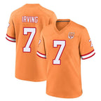 Choea TB.Buccaneers #7 Bucky Irving Player Orange Throwback Home Game Stitched Jerseys