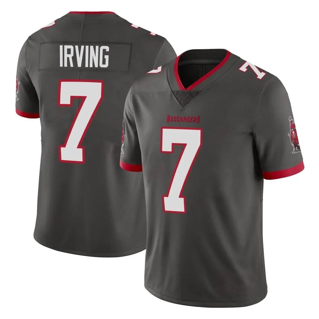 Choea TB.Buccaneers #7 Bucky Irving Player Pewter Limited Alternate Vapor Home Game Stitched Jerseys
