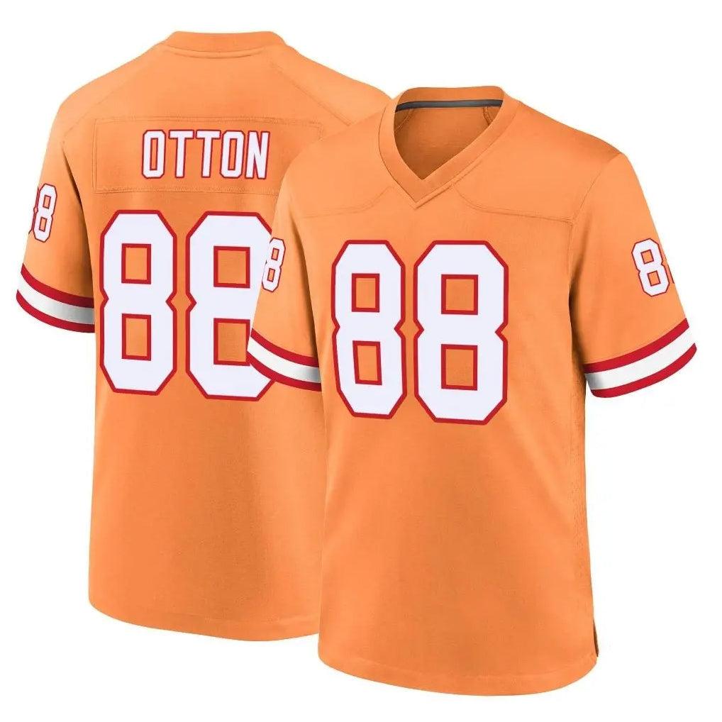Choea TB.Buccaneers #88 Cade Otton Player Orange Throwback Home Game Stitched Jerseys