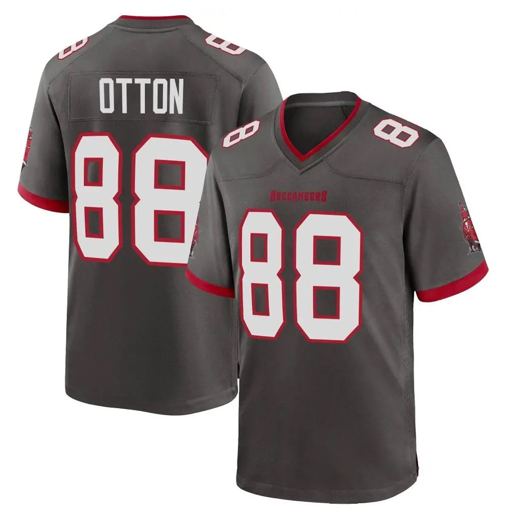 Choea TB.Buccaneers #88 Cade Otton Player Pewter Alternate Home Game Stitched Jerseys
