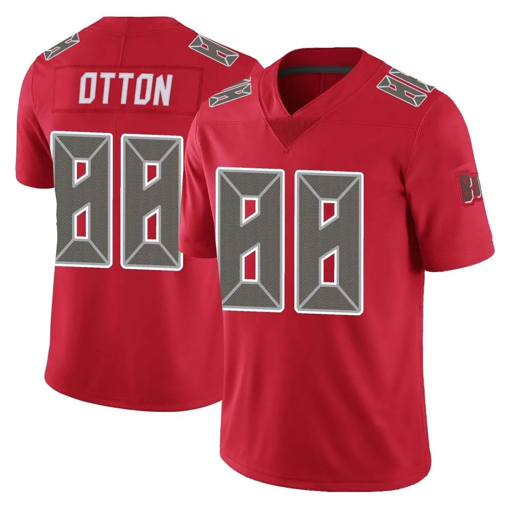 Choea TB.Buccaneers #88 Cade Otton Player Red Limited Color Rush Home Game Stitched Jerseys