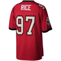 Choea TB.Buccaneers #97 Simeon Rice Mitchell & Ness Red Legacy Replica Stitched Puhic Jersey