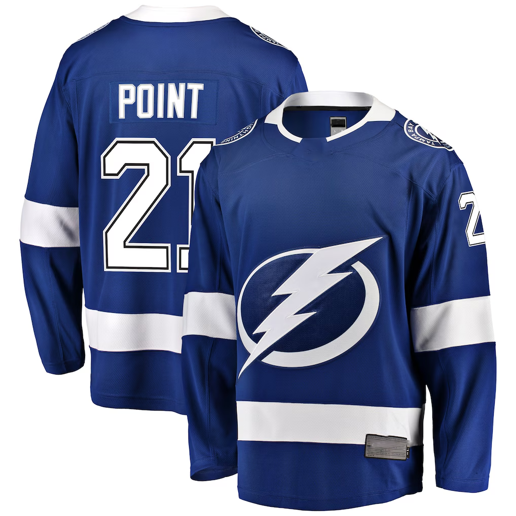 Choea TB.Lightning #21 Brayden Point Blue Breakaway Jerseys