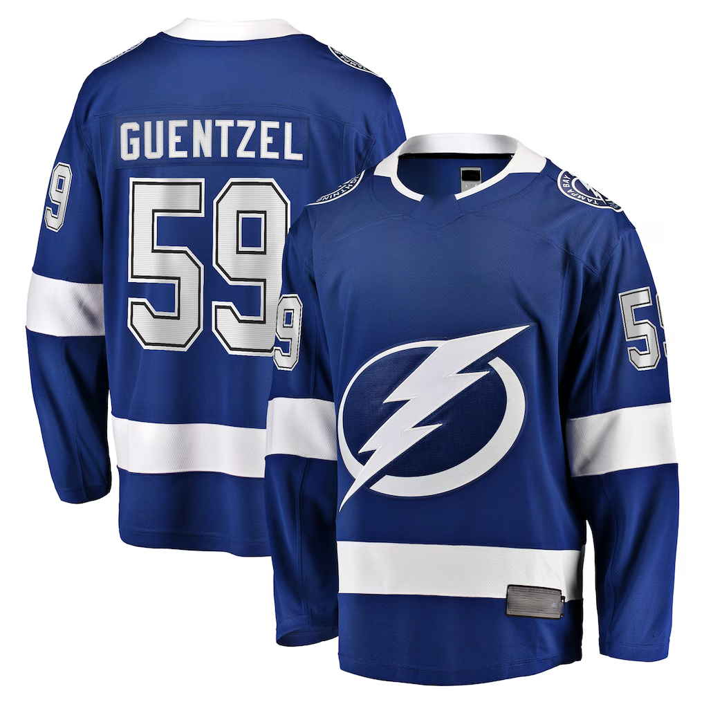 Choea TB.Lightning #59 Jake Guentzel Blue Home Premier Breakaway Player Jerseys