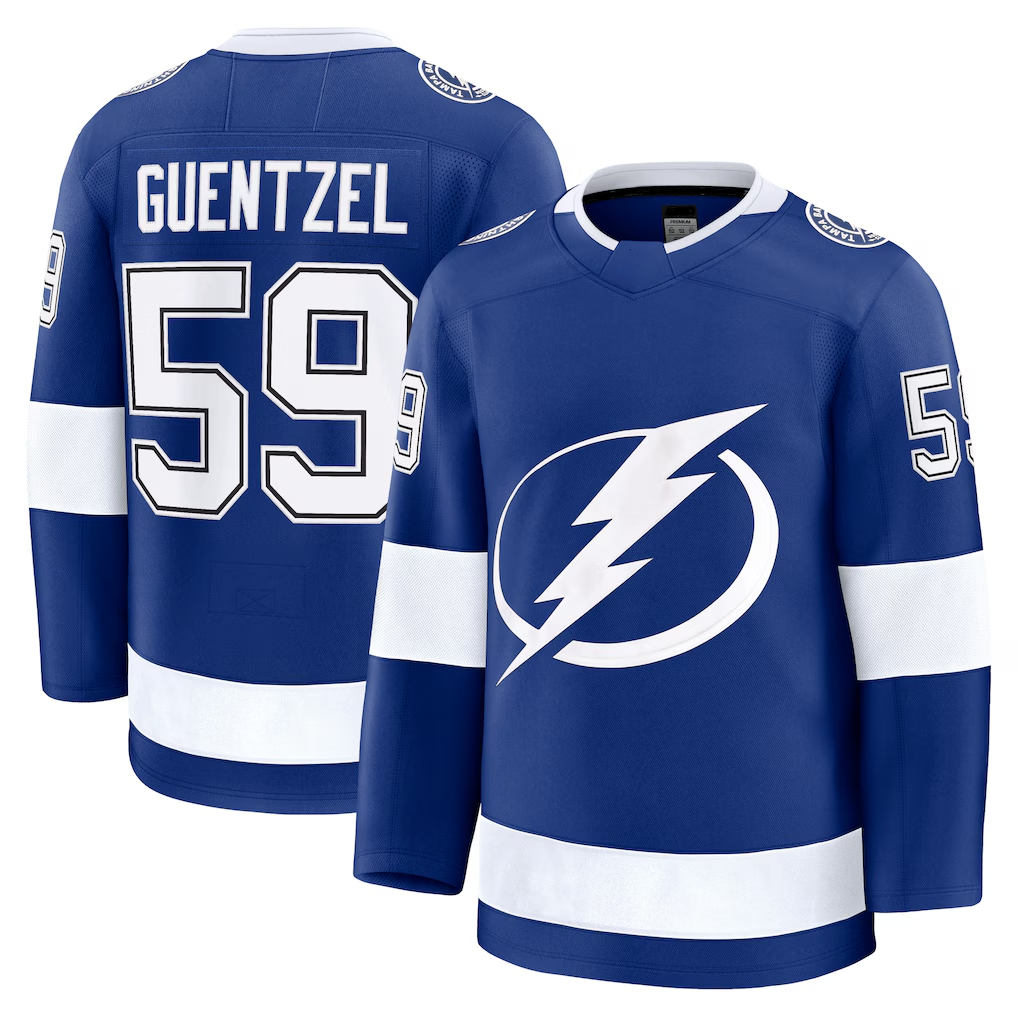 Choea TB.Lightning #59 Jake Guentzel Blue Home Premium Jerseys