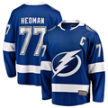 Choea TB.Lightning #77 Victor Hedman Blue Home Captain Patch Breakaway Jerseys