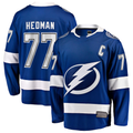 Choea TB.Lightning #77 Victor Hedman Blue Home Captain Patch Breakaway Jerseys
