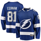 Choea TB.Lightning #81 Erik Cernak Blue Home Breakaway Player Jerseys