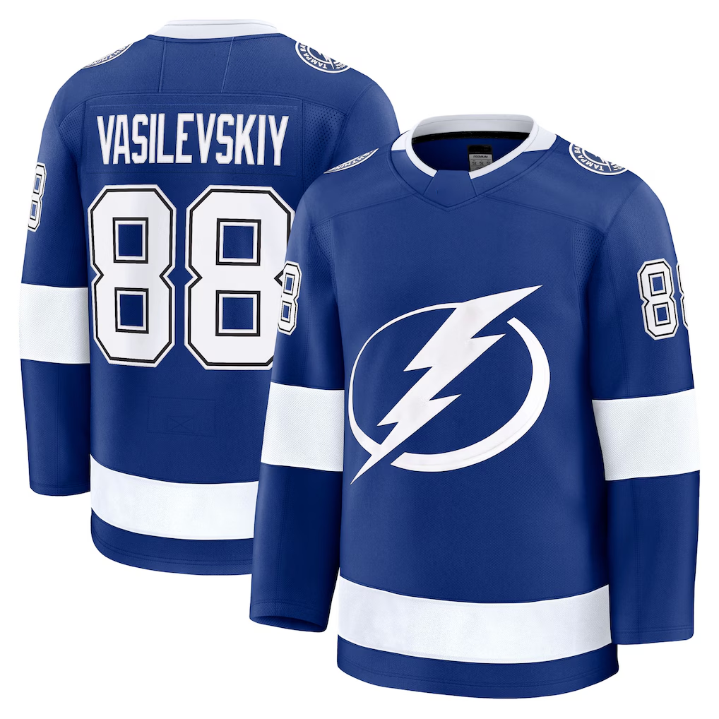 Choea TB.Lightning #88 Andrei Vasilevskiy Blue Home Breakaway Player Jerseys