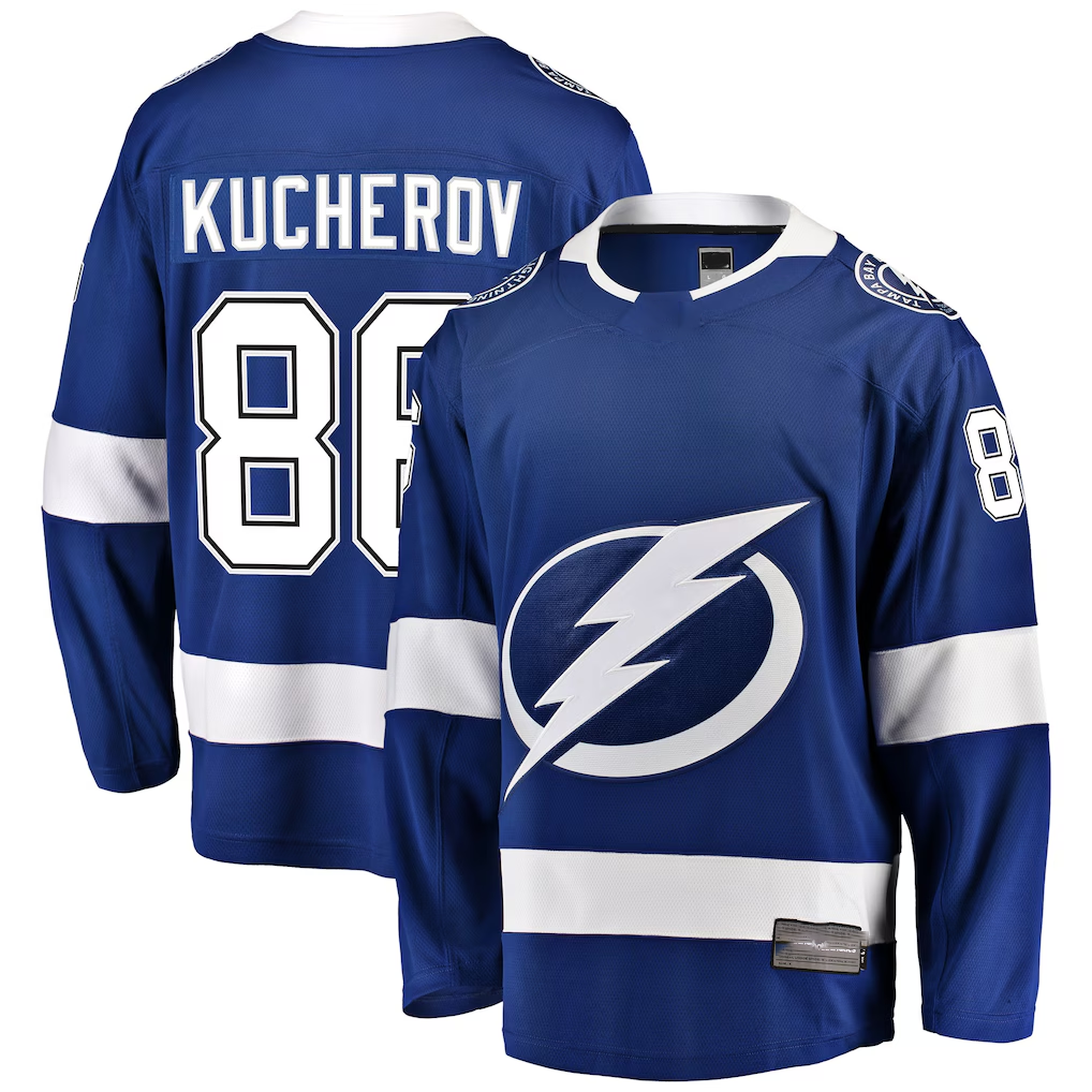 Choea TB.Lightning #88 Nikita Kucherov Blue Home Breakaway Player Jerseys