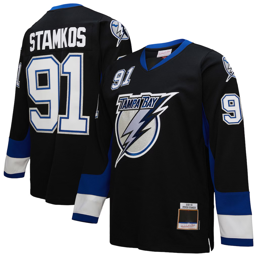 Choea TB.Lightning #91 Steven Stamkos Mitchell & Ness Black 2008?09 Power Play Jerseys