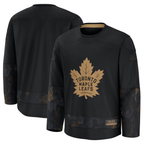 Choea T.Maple Leafs Black 2024 Military Appreciation Practice Jerseys