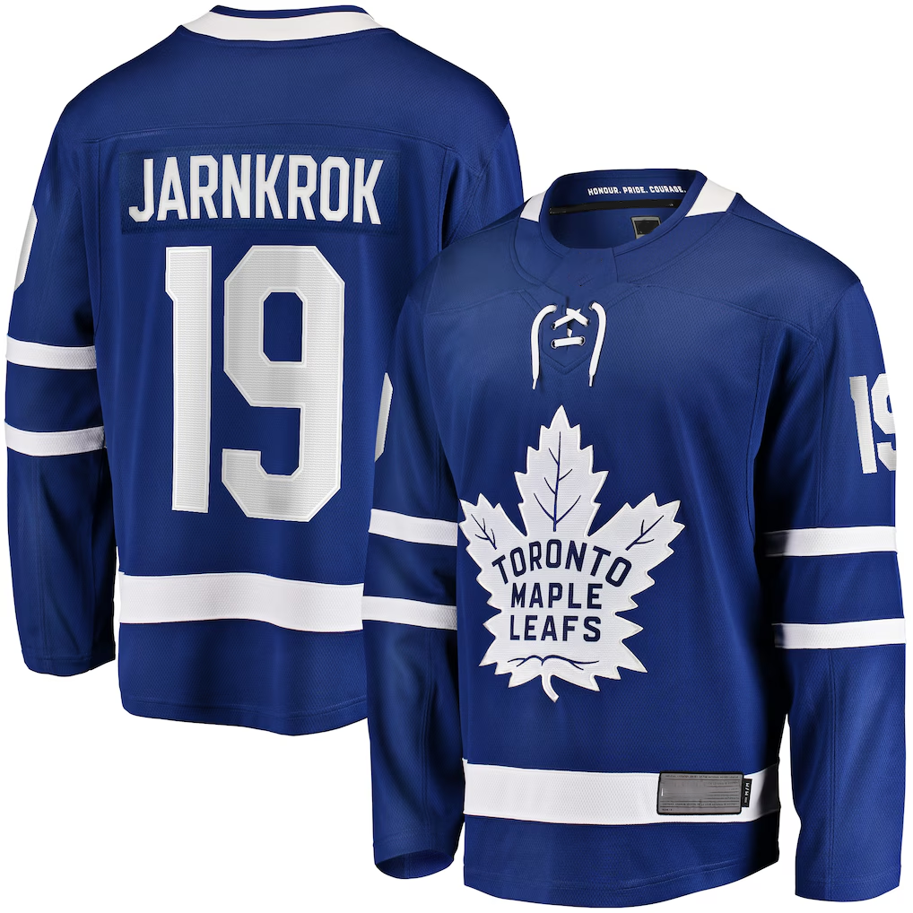 Choea T.Maple Leafs #19 Calle Jarnkrok Blue Home Breakaway Player Jerseys