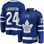 Choea T.Maple Leafs #24 Scott Laughton Blue Home Breakaway Jerseys