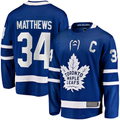 Choea T.Maple Leafs #34 Auston Matthews Blue Captain Patch Home Breakaway Player Jerseys