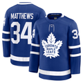 Choea T.Maple Leafs #34 Auston Matthews Blue Home Premium Jerseys