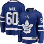 Choea T.Maple Leafs #60 Joseph Woll Blue Home Premier Breakaway Player Jerseys