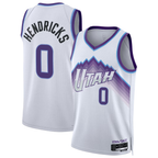 Choea U.Jazz #0 Taylor Hendricks White Swingman Jerseys - Association Edition