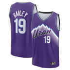 Choea U.Jazz #19 Ace Bailey Fanatics Purple Fast Break Replica Jerseys - Icon Edition