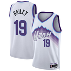 Choea U.Jazz #19 Ace Bailey White Swingman Jerseys- Association Edition