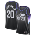 Choea U.Jazz #20 Jaren Jackson Jr. Black Swingman Jerseys - Statement Edition