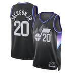 Choea U.Jazz #20 Jaren Jackson Jr. Black Swingman Jerseys - Statement Edition