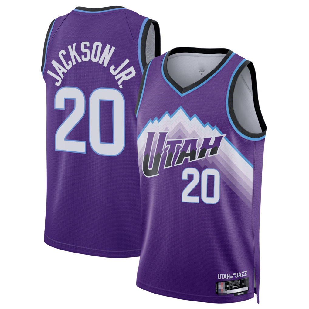 Choea U.Jazz #20 Jaren Jackson Jr. Purple Swingman Jerseys- Icon Edition
