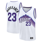 Choea U.Jazz #23 Lauri Markkanen Fanatics White Fast Break Replica Player Jerseys - Association Edition