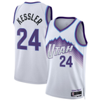Choea U.Jazz #24 Walker Kessler White Swingman Jerseys - Association Editio