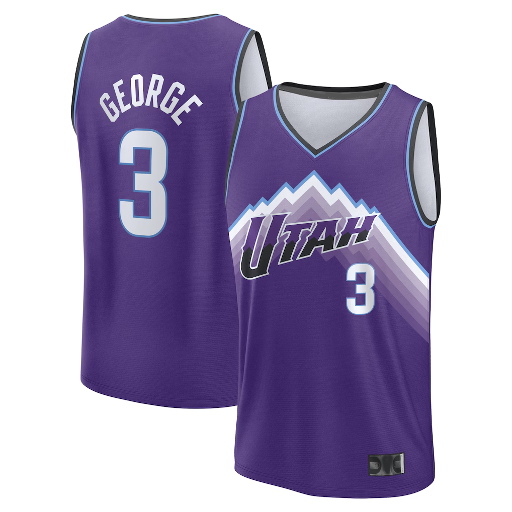 Choea U.Jazz #3 Keyonte George Fanatics Purple Fast Break Jerseys - Icon Edition