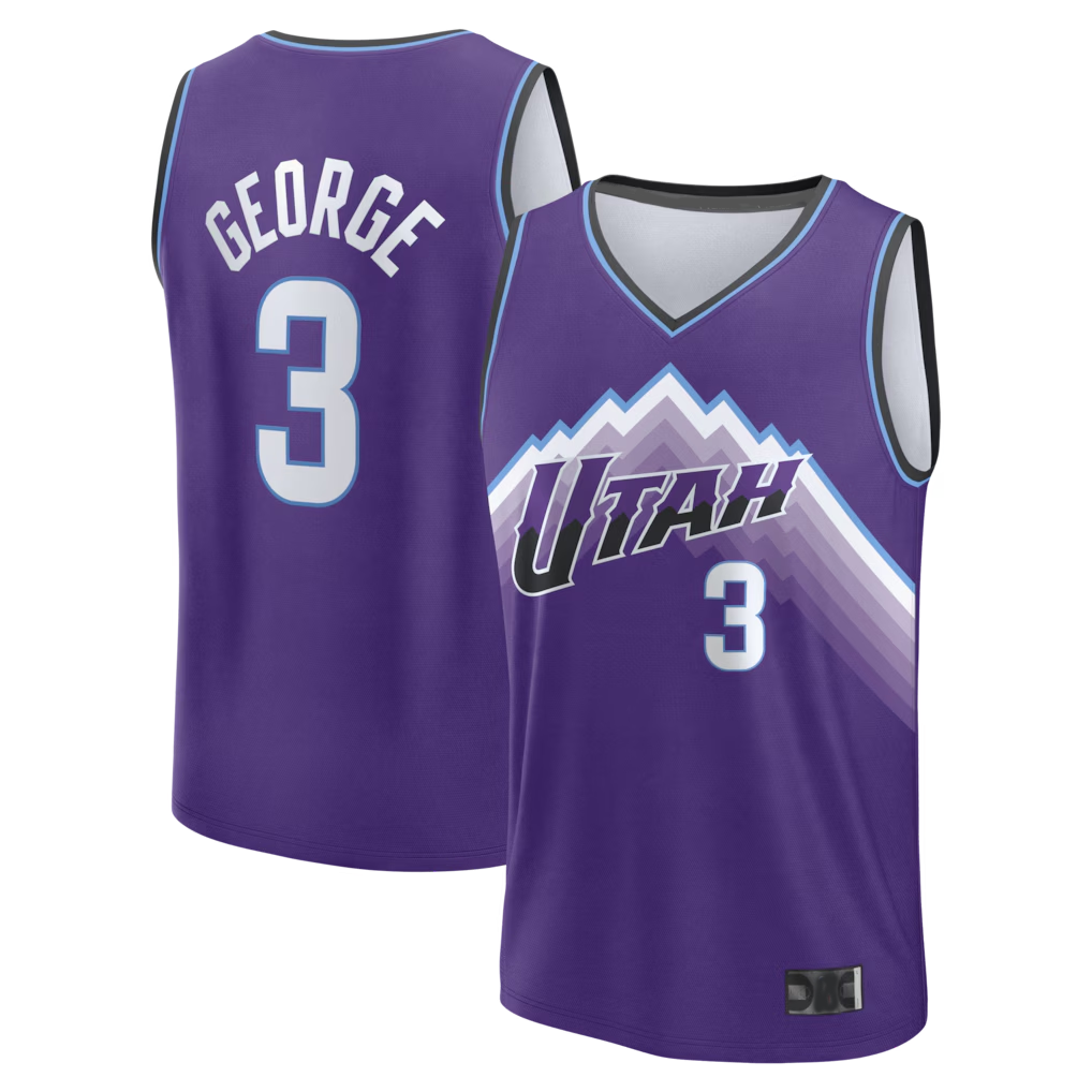 Choea U.Jazz #3 Keyonte George Fanatics Purple Fast Break Replica Jerseys - Icon Edition