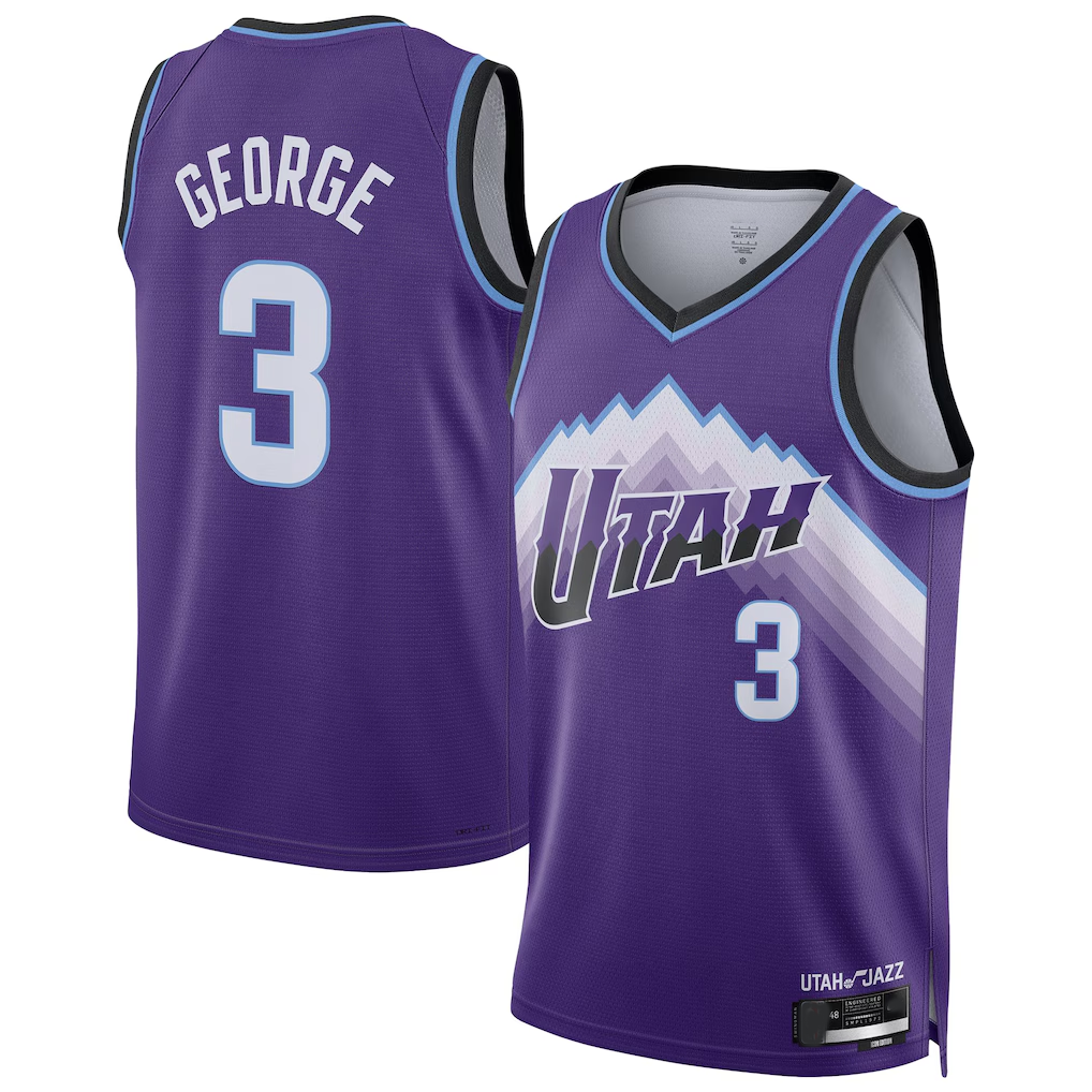 Choea U.Jazz #3 Keyonte George Purple Swingman Jerseys - Icon Edition