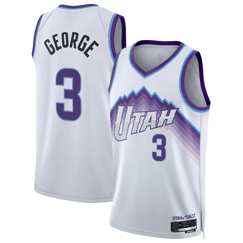 Choea U.Jazz #3 Keyonte George White Swingman Jerseys - Association Edition