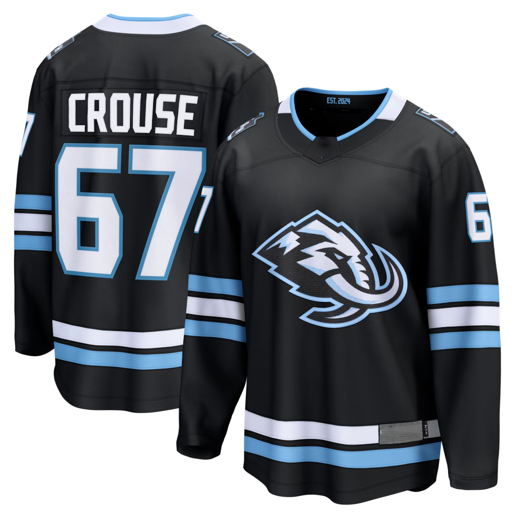 Choea U.Mammoth #67 Lawson Crouse Black Home Breakaway Player Jerseys