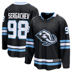Choea U.Mammoth #98 Mikhail Sergachev Black Home Breakaway Player Jerseys