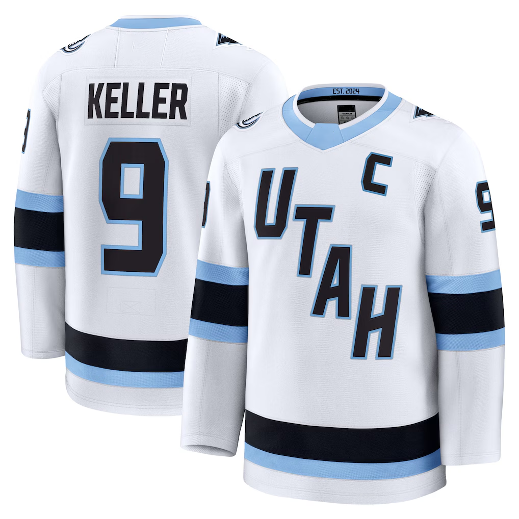 Choea U.Mammoth #9 Clayton Keller White Away Premium Player Jerseys