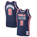 Choea USA Basketball #9 Michael Jordan Mitchell & Ness Navy Home 1992 Dream Team Authentic Jerseys