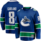 Choea V.Canucks #8 Conor Garland Blue Home Breakaway Jerseys