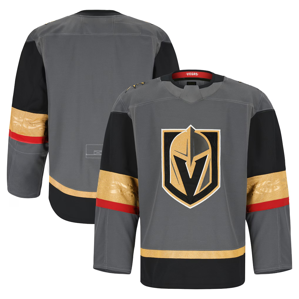 Choea V.Golden Knights Gray Alternate Authentic Pro Jerseys